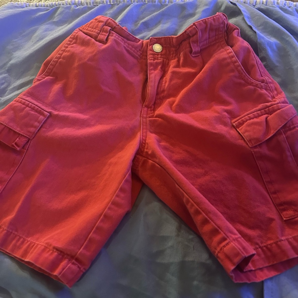 IZOD Red Cargo Shorts